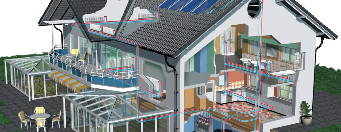 Impianto fotovoltaico installato su copertura di edificio