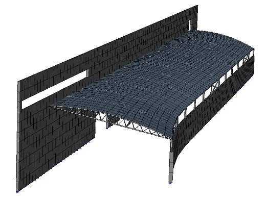 Componente in acciaio modellato in fase di progettazione tecnica