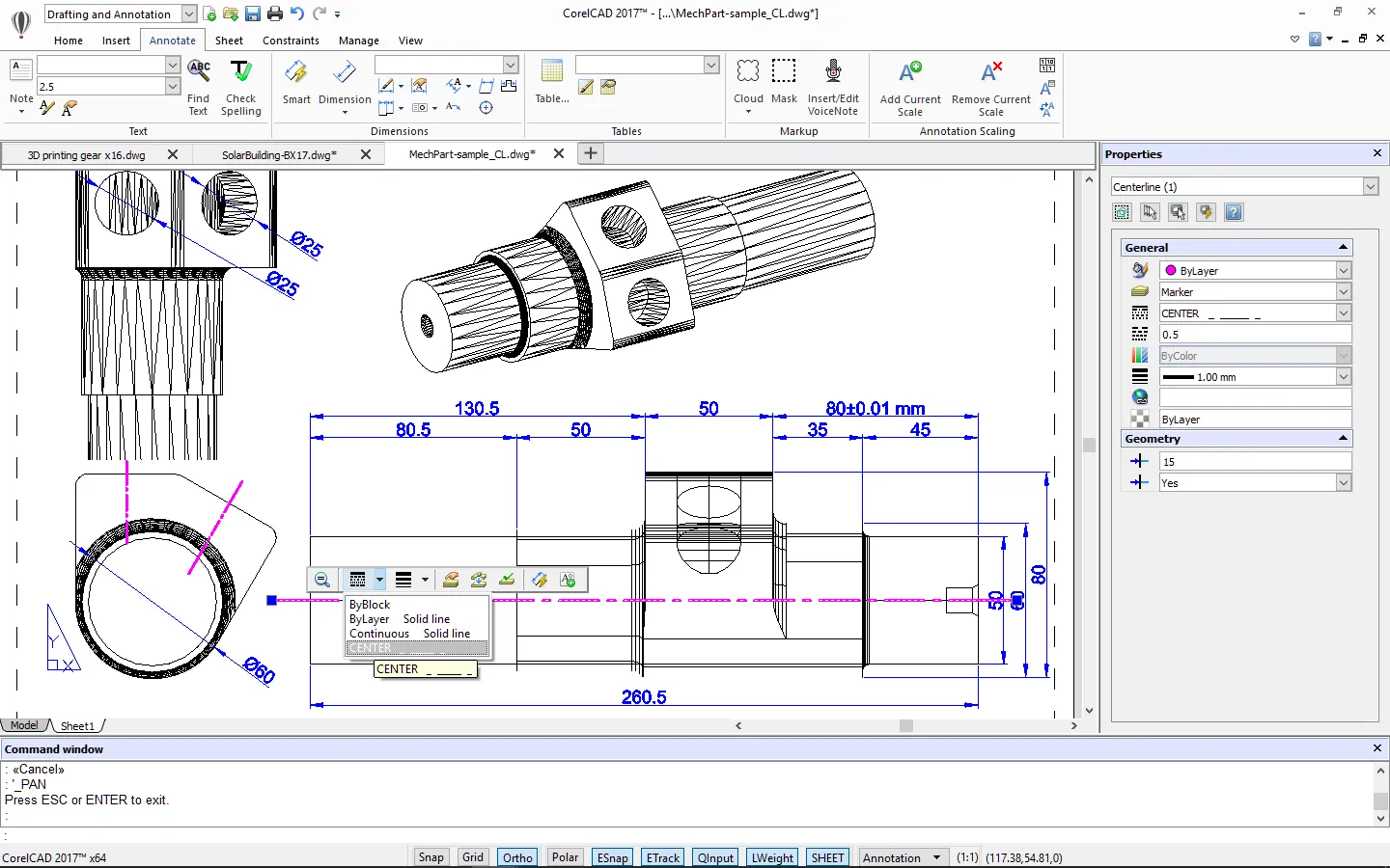 Disegno tecnico e progettazione digitale per corsi CAD 2D e 3D